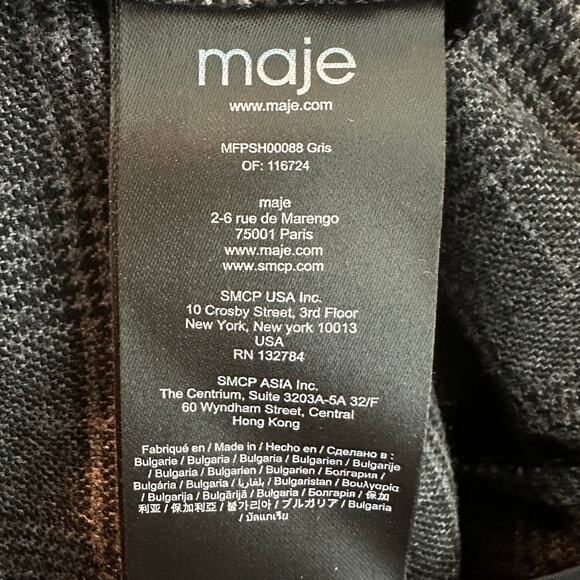 Maje Checked Bermuda Business Casual Culottes Size EU 38 Medium - Picture 6 of 13